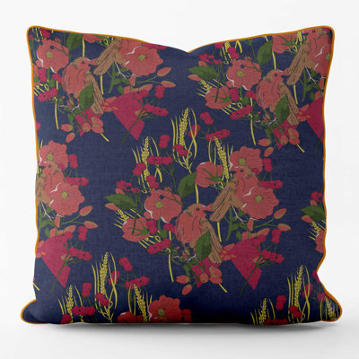 Indoor / Outdoor Floral Square Cushion