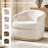 Loki 31.25"W Farmhouse Upholstered Fully Assembled Swivel Barrel Chair-507675203