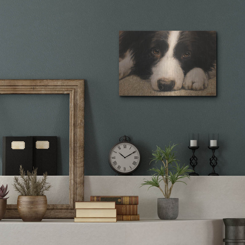 «Border Collie Love» par John Silver, H 12 po x l 16 po