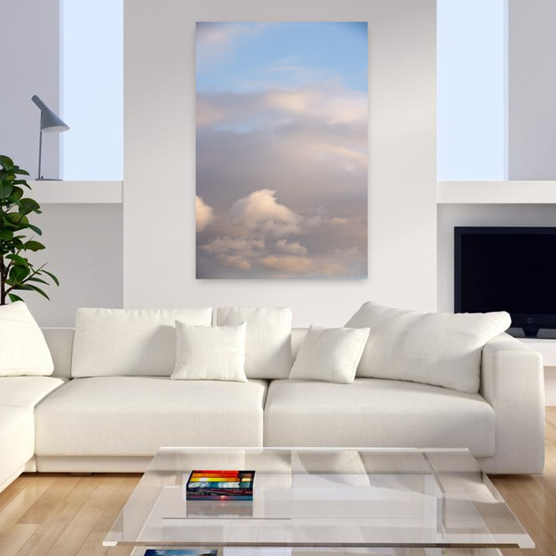 Art contemporain, paysage abstrait, paysage côtier, H 48 po x l 32 po