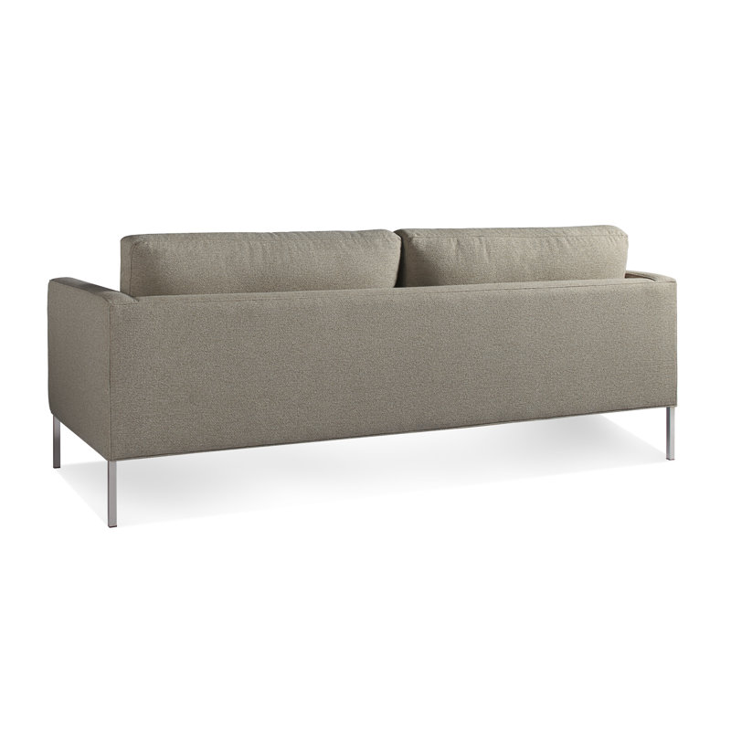 Paramount Sofa, Sanford Ceramic Crossweave, Stainless Steel, 32" H x 95" W x 34" D