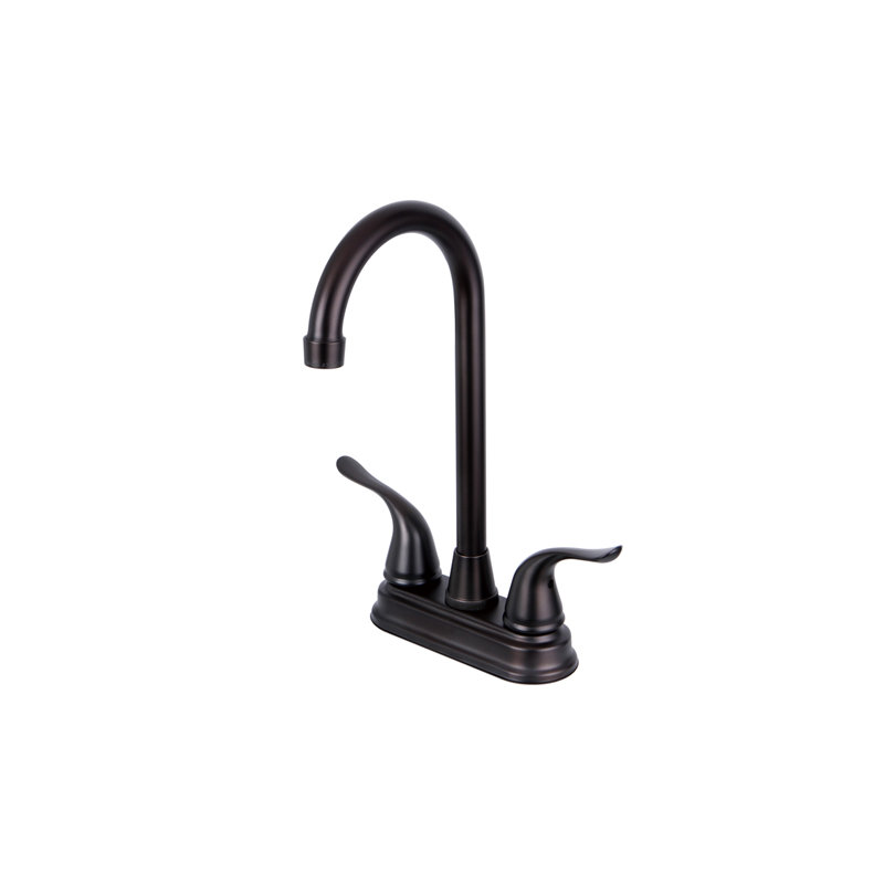 Kingston Brass Yosemite Two-Handle 2-Hole Deck Mount Bar Faucet, Oil Rubbed Bronze