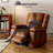  Oversized Wide Power Lift Recliner Chair - Heat and Massage, Faux PU Leather, Adjustable Back and Legs, Electric Lift Chair Designed for The Elderly and People with Mobility impaired-1603224663
