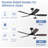 52 Inch 5-blade Ceiling Fans With Lights And Remote Control-1303327073