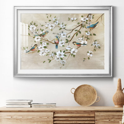 Oiseaux d'une plume - peinture encadrée