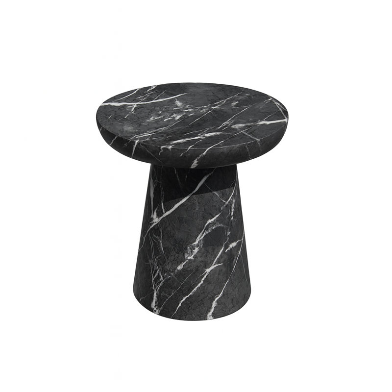 Table d'appoint Zofia, Marbre noir
