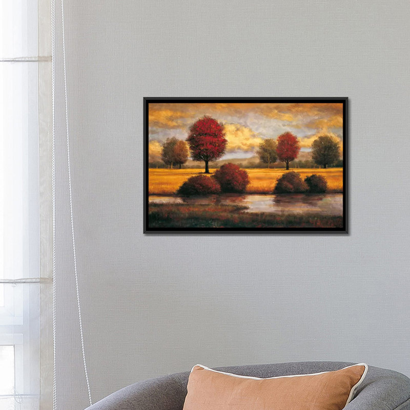 Serene II Gregory Williams - reproduction d'art graphique sur toile, H 18 po x l 26 po x P 1,5 po, Toile avec cadre noir