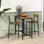 Table de bar et chaise 3 pièces Industrial
