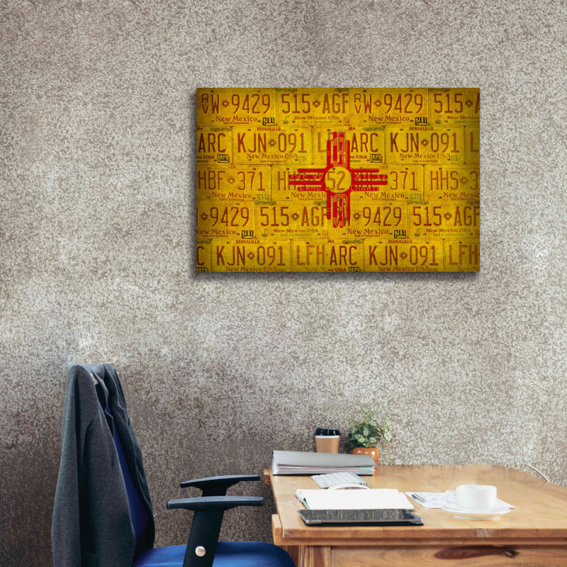 «New Mexico State Flag» par Design Turnpike, H 26 po x l 40 po x P 1,5 po