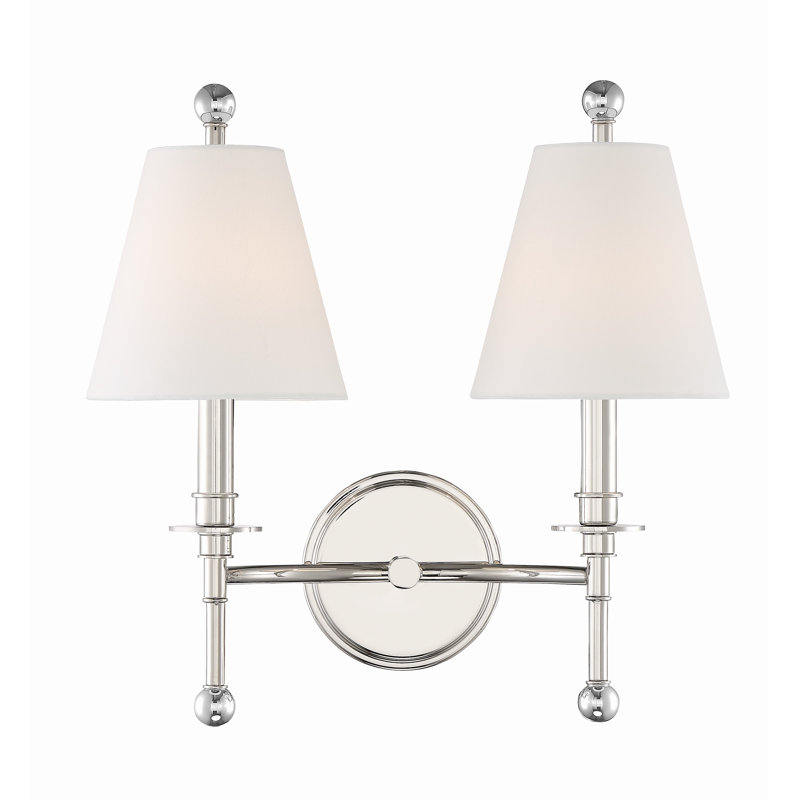 Hiltner 2 - Light Dimmable Armed Sconce, Nickel
