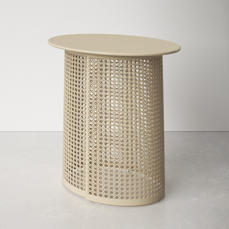 Pesky Frame End Table, Cream
