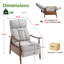 Fauteuil inclinable rembourré bamber-1033984518