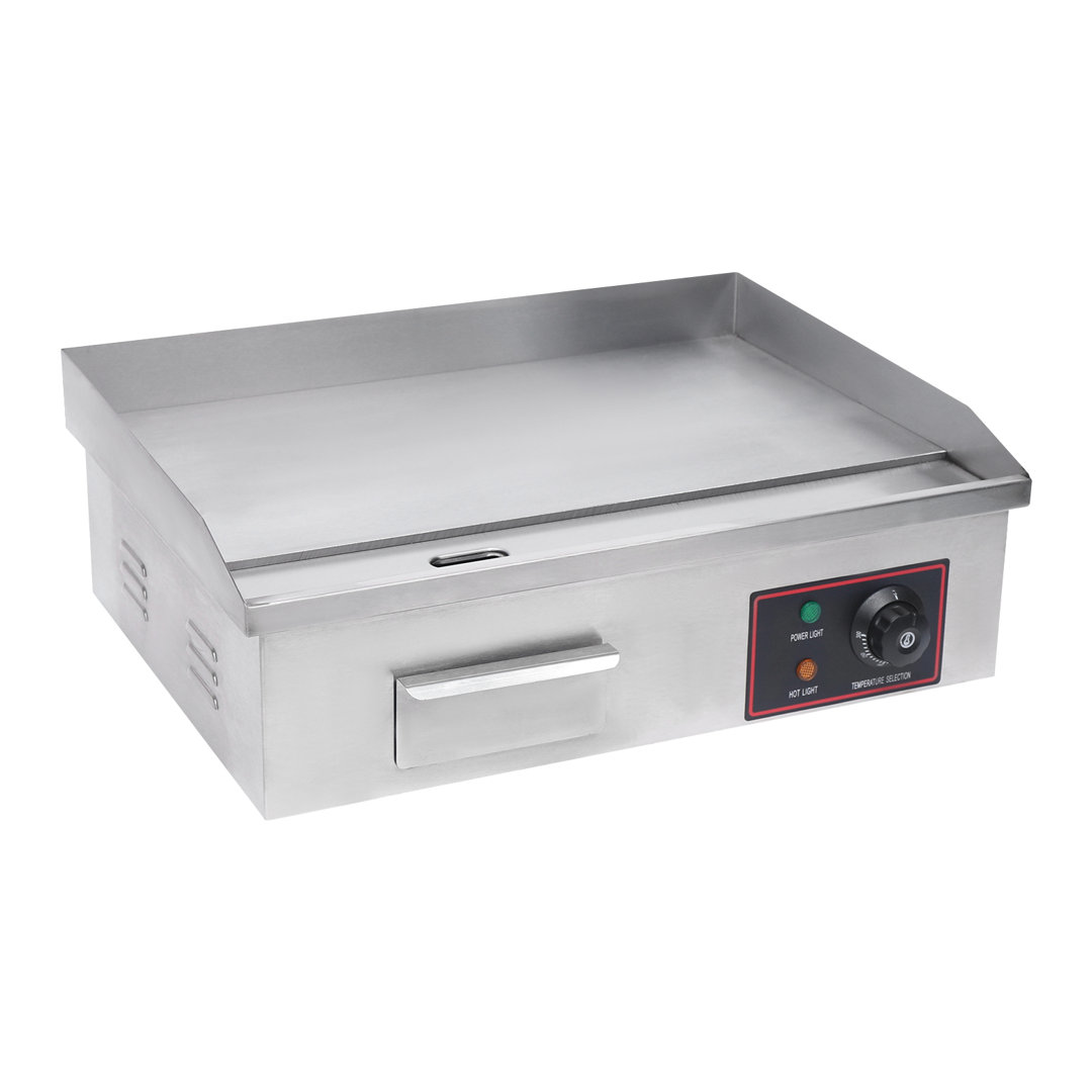 15.75" W x 21.26" D 1.6KW Portable Indoor/Outdoor Use Flat Large Countertop Electric Griddle OUKANING