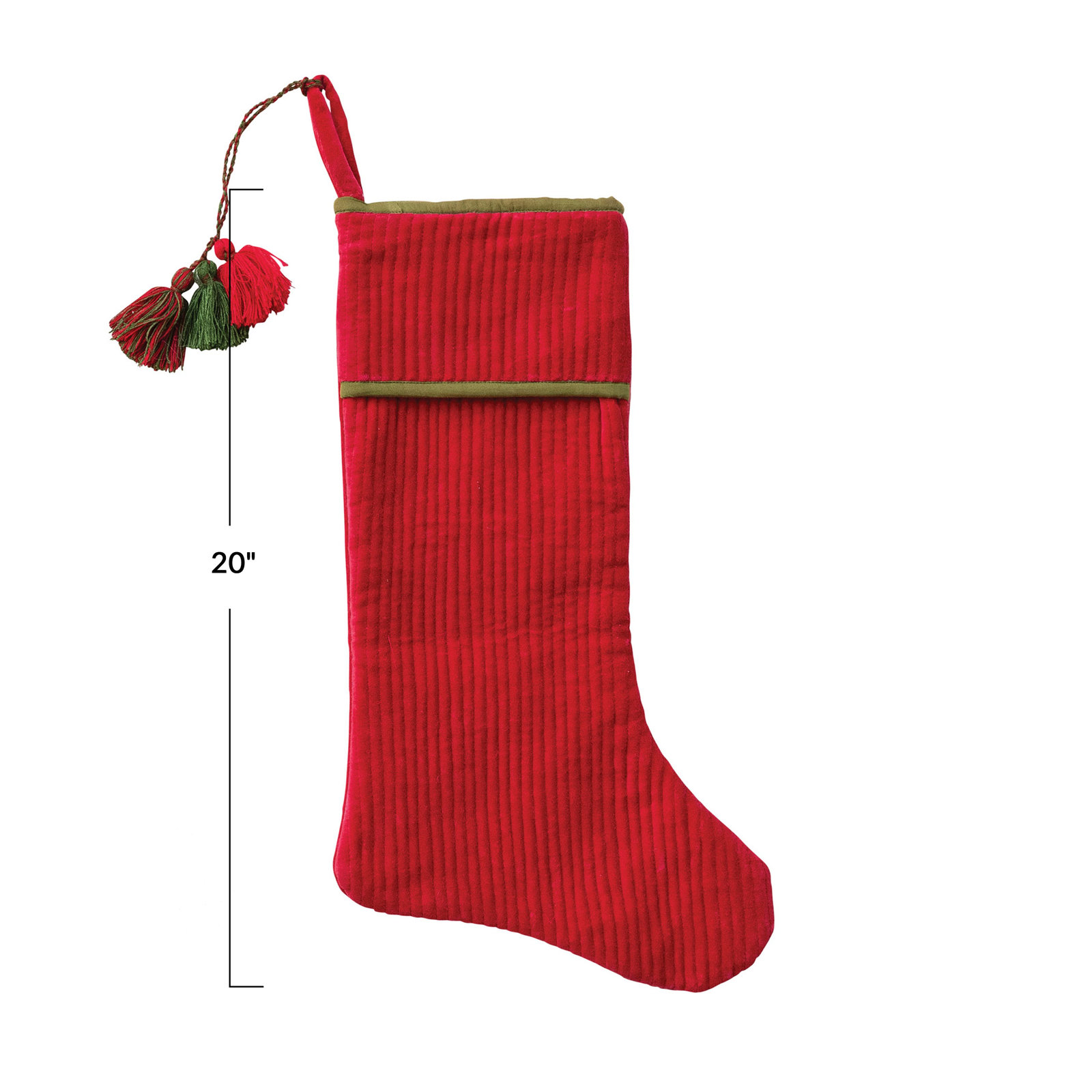 Velvet Stocking, Red