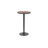 Chaska Round Solid Wood Top Metal Base Dining Table