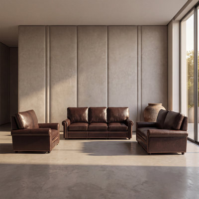 Canapé classique en cuir Chesterfield