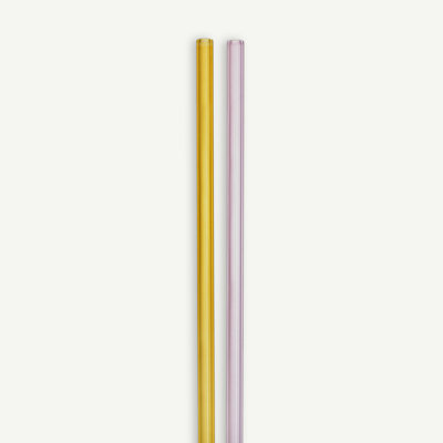 Kosta Boda Glass Reusable Straws with Straw