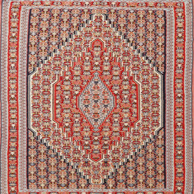 Tapis oriental rouge / brun
