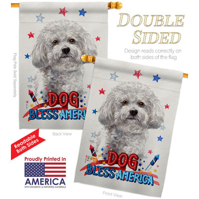 Double Sided 40'' H x 28'' W Polyester Animal House Flag