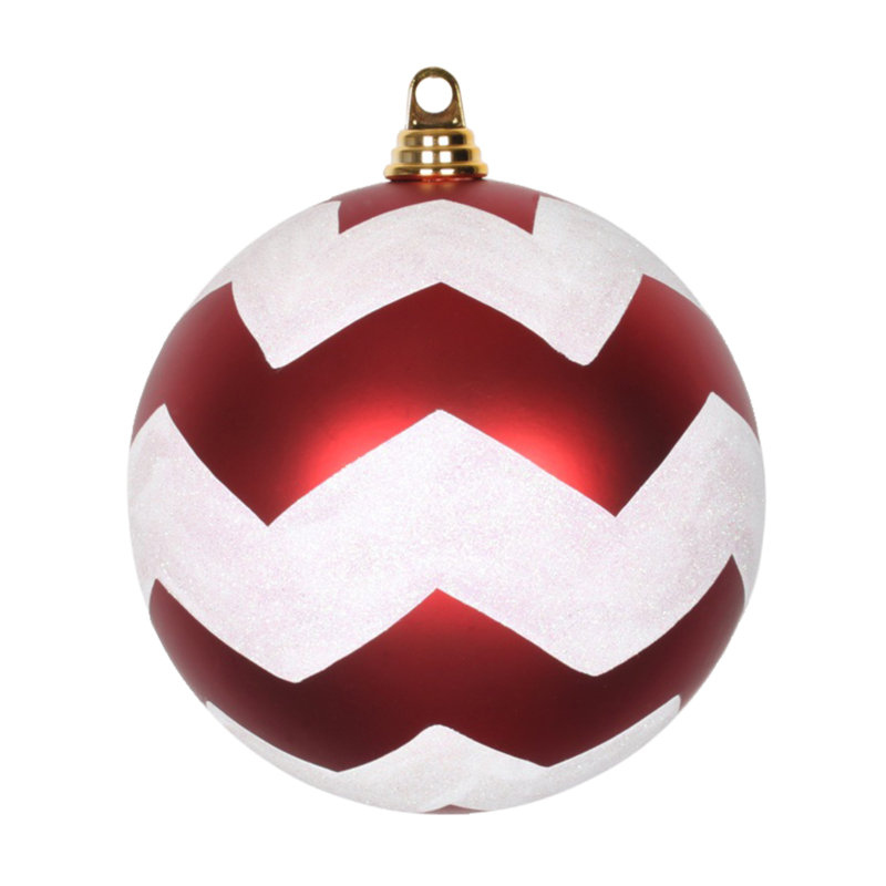 Babiole incassable, H 7,87 po x l 7,87 po x P 8,27 po, Rouge / Blanc