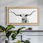 Toile encadrée de qualité supérieure Longhorn Gaze - prête à être accrochée-88113402-95417888