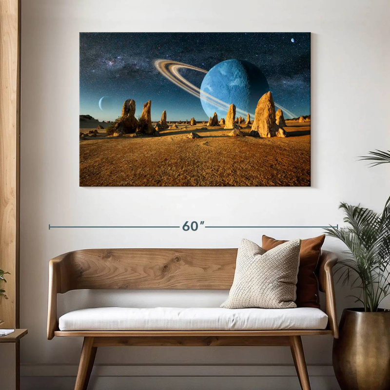 Oberle Barren Alien Planet, 32" H x 48" W