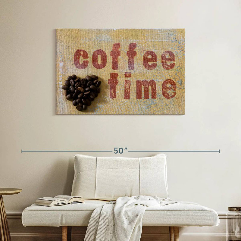 Tergel Coffee Time Typography, 26" H x 39" W