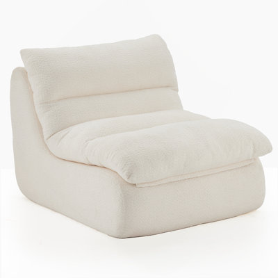 Canapé d'appoint rembourré, fauteuil moderne avec siège moelleux, canapé élégant pour le salon, la chambre à coucher ou le bureau