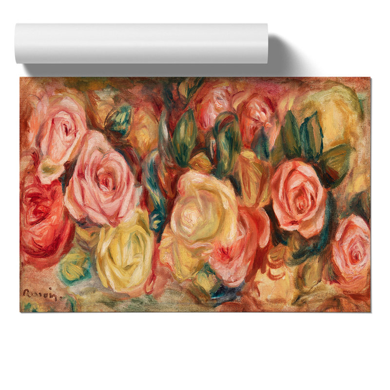 Roses by Pierre Auguste Renoir - Frameless Print, 30cm H x 42cm W x 0.1cm D