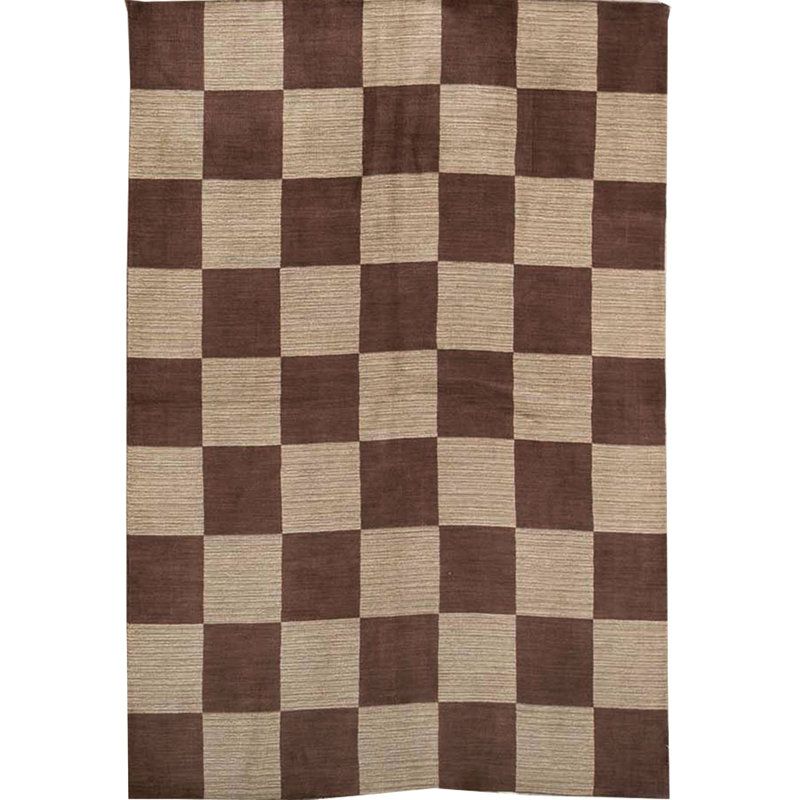Tapis brun de haute qualité noué à la main Gabbeh