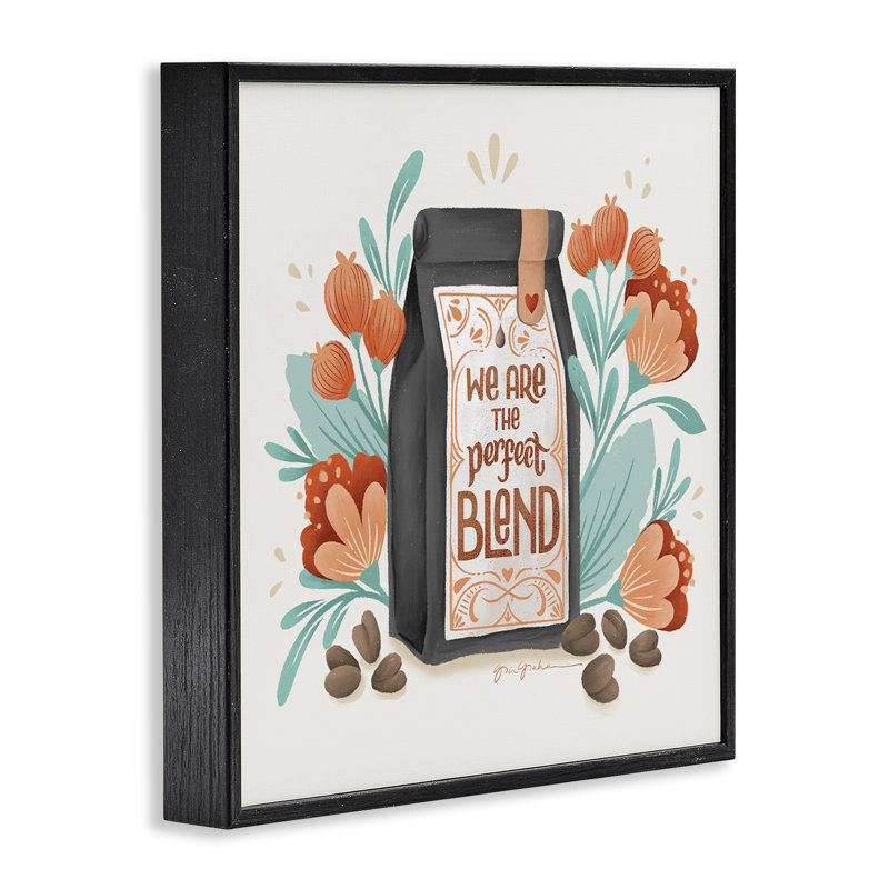  Perfect Blend Coffee Giclee Art by Gia Graham, Giclée encadrée noir minuit, H 12 po x l 12 po