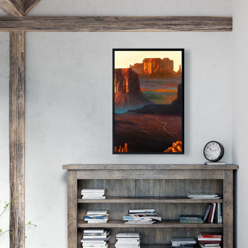 Toile des montagnes brunes Monument Valley Tribal Park | Décoration intérieure