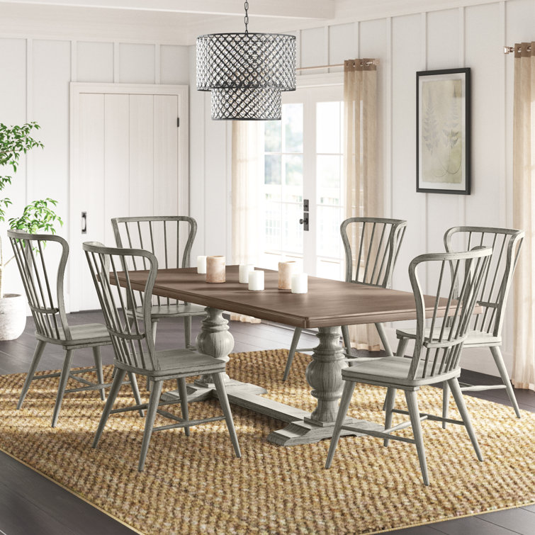 Cogan Trestle Table Set w/ 18" Leaf