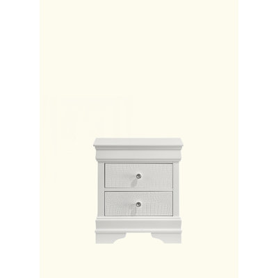 Table de chevet 2 tiroirs de style moderne en bois