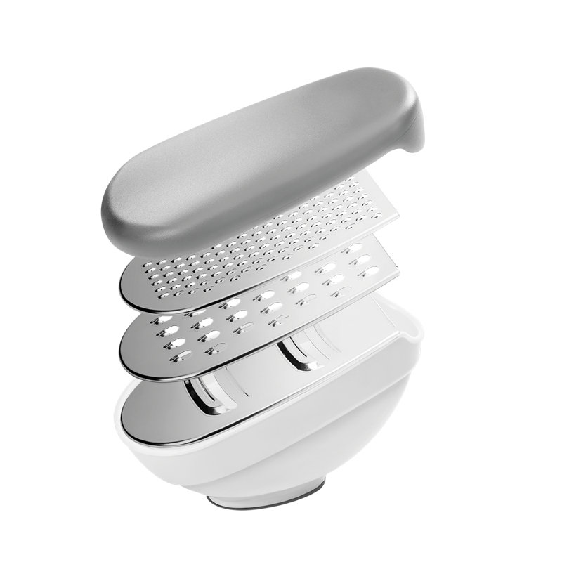 Trio-Box Grater With Container And Lid