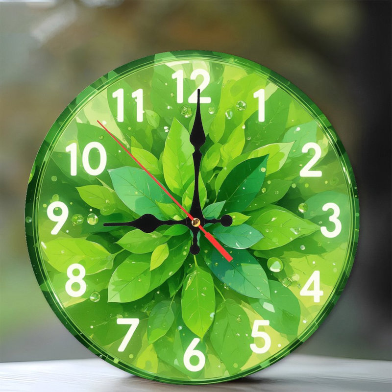 Gouttelettes d'eau Green Leaf