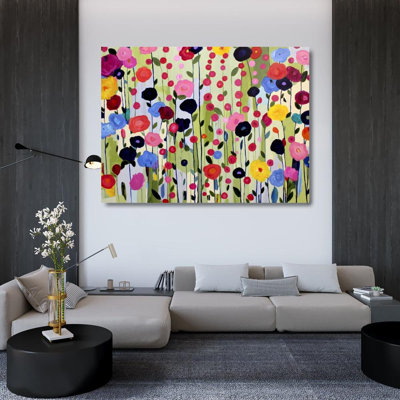 Art sur toile tendue de Lark Manor ™ par Schmitt, Carrie Gallery: She Found a Place to Bloom