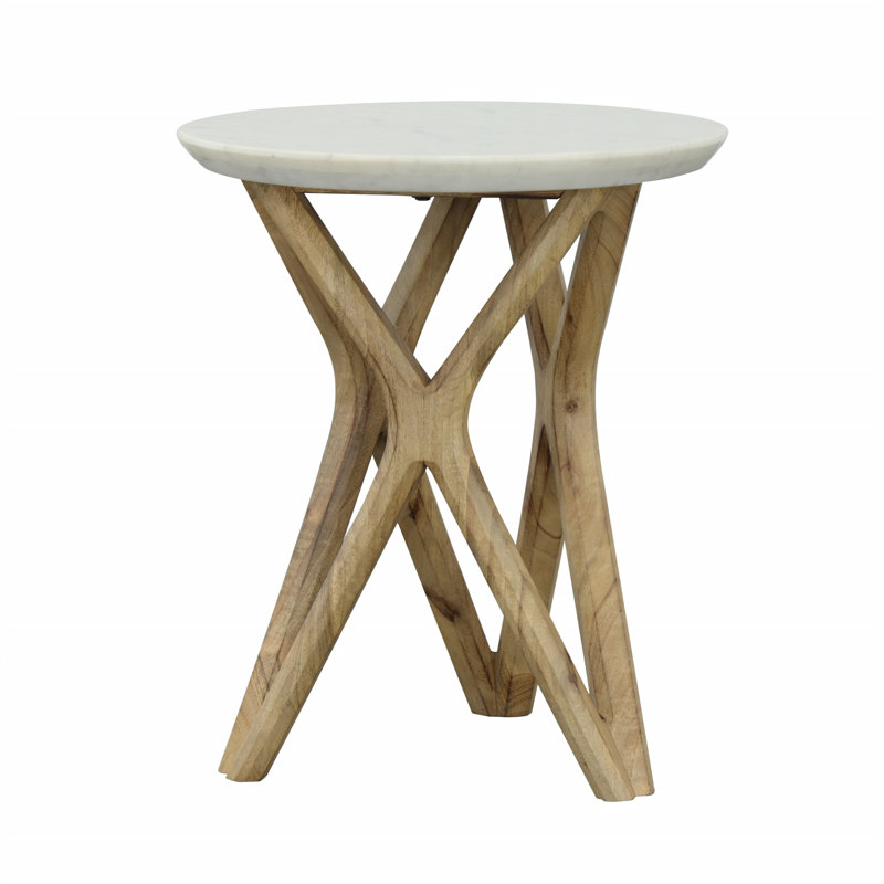 Marble Top End Table