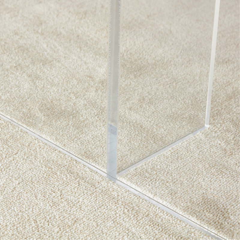 Minimalist Acrylic Legs Wooden Table - Rectangular Computer Desk & Dining For Different Environments Simple Assembly Instructions Modern With Multiple Process