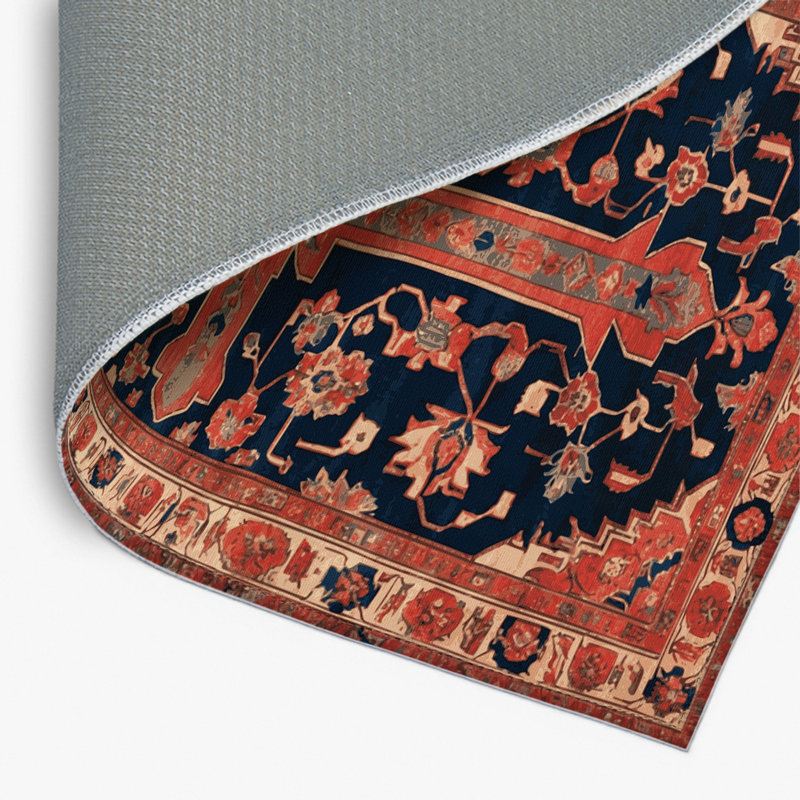 Tapis d'intérieur et d'extérieur brun Persian, Rectangulaire 8 pi x 10 pi