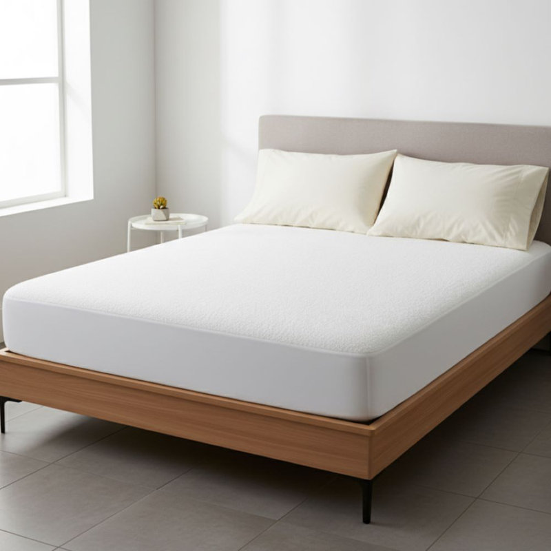 Soft Terry Mattress Protector - Breathable, Absorbent & Comfortable Mattress Protection, Super King