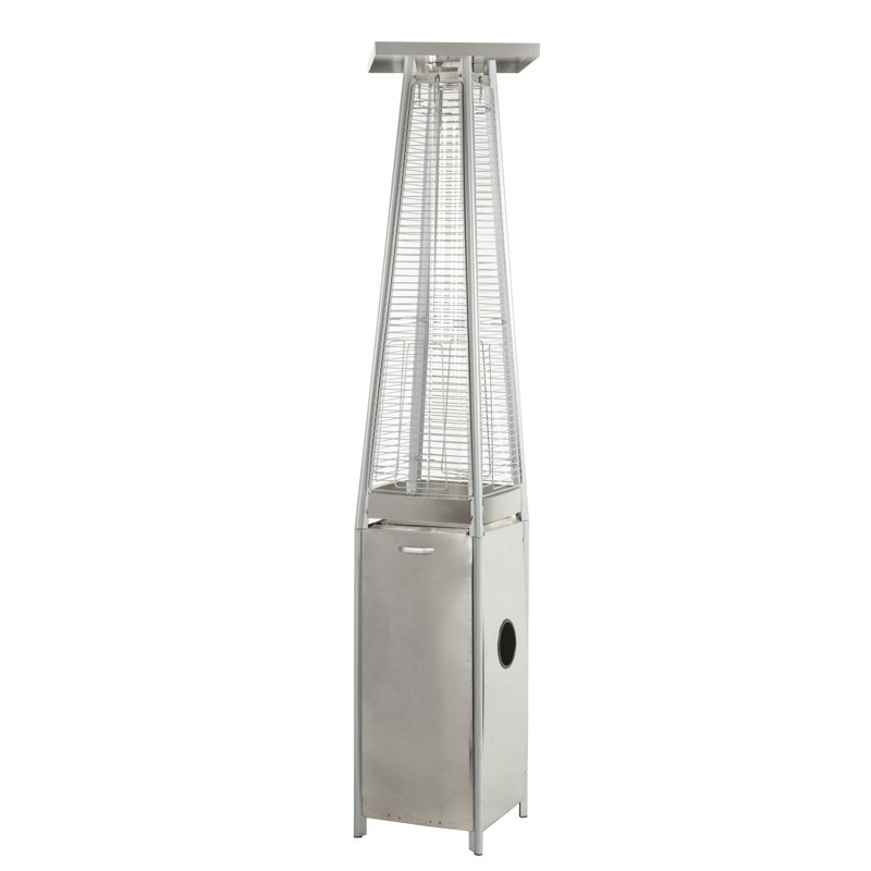 Chauffe-terrasse au propane, 46 000 BTU, Acier inoxydable