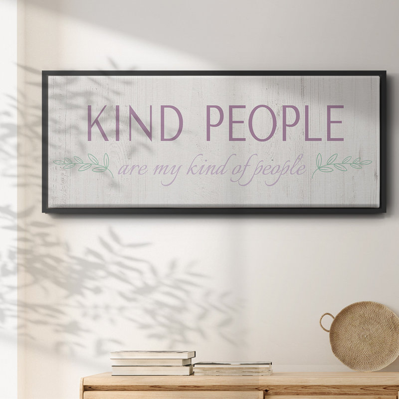 Kind People- Framed Canvas