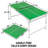 GoSports 6 x 3 ft Mid-Size Table Tennis Table Set with Adjustable Height-101301897