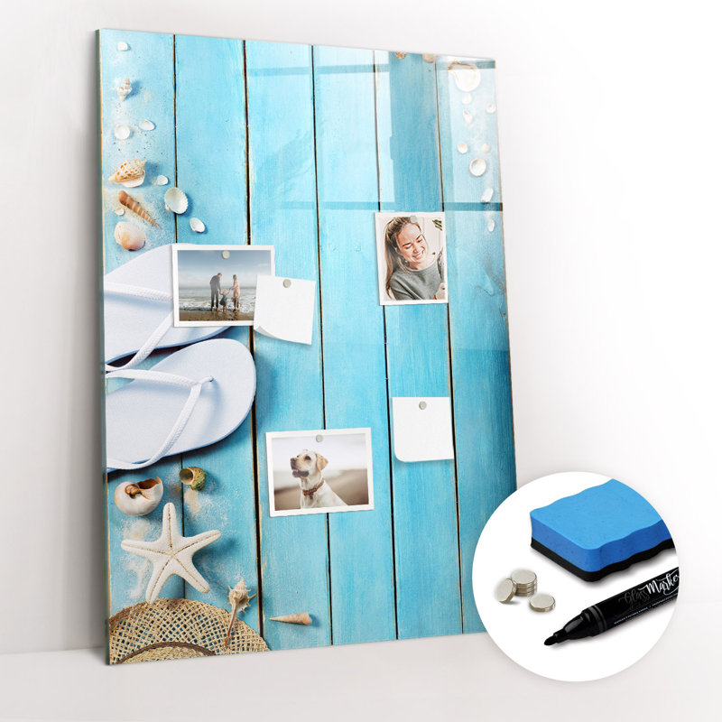 Magnetic Glass Photo Memo Board