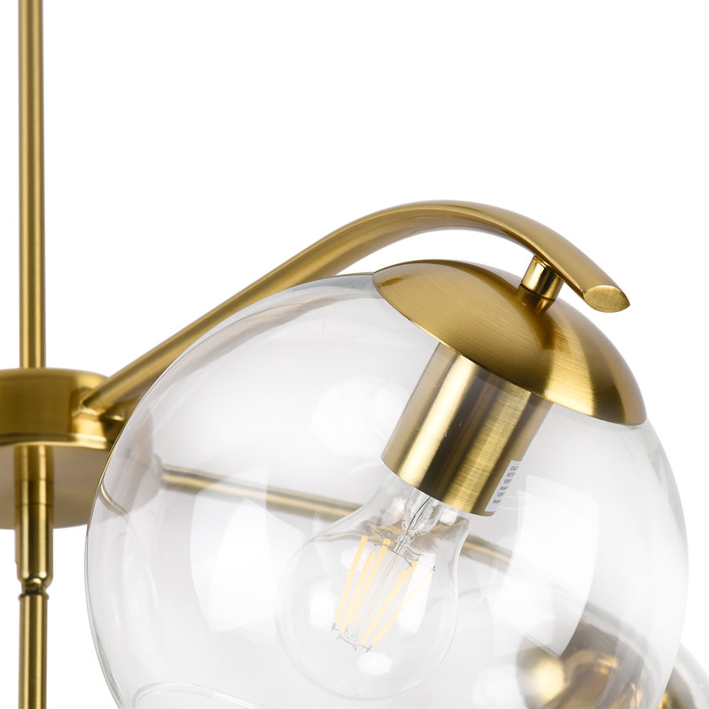 5-Light Modern Mid-Century Sputnik Chandelier