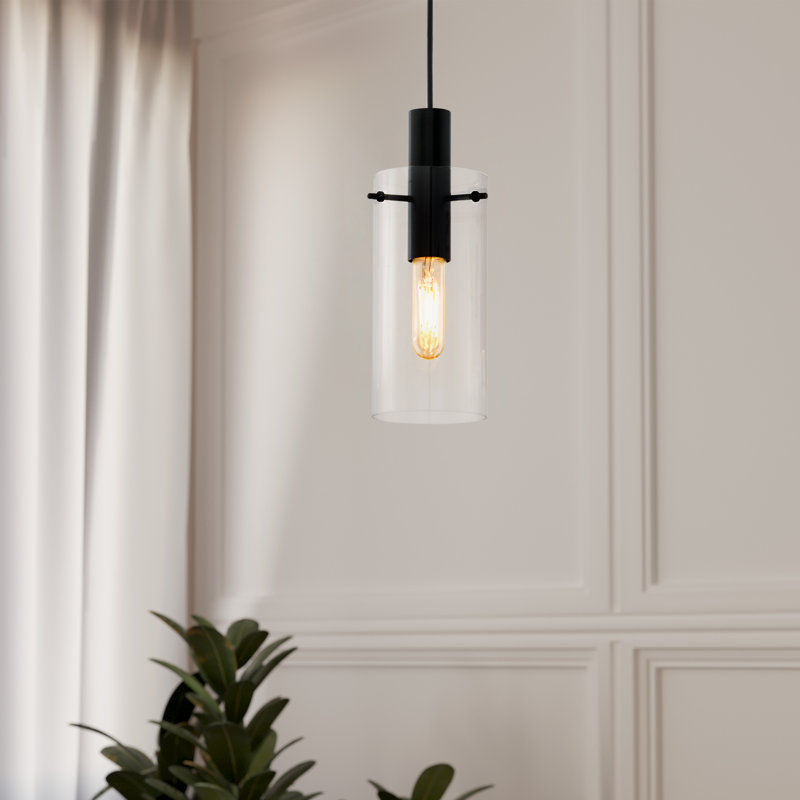 Leo Minor 1 - Light Matte Black Cylinder Pendant