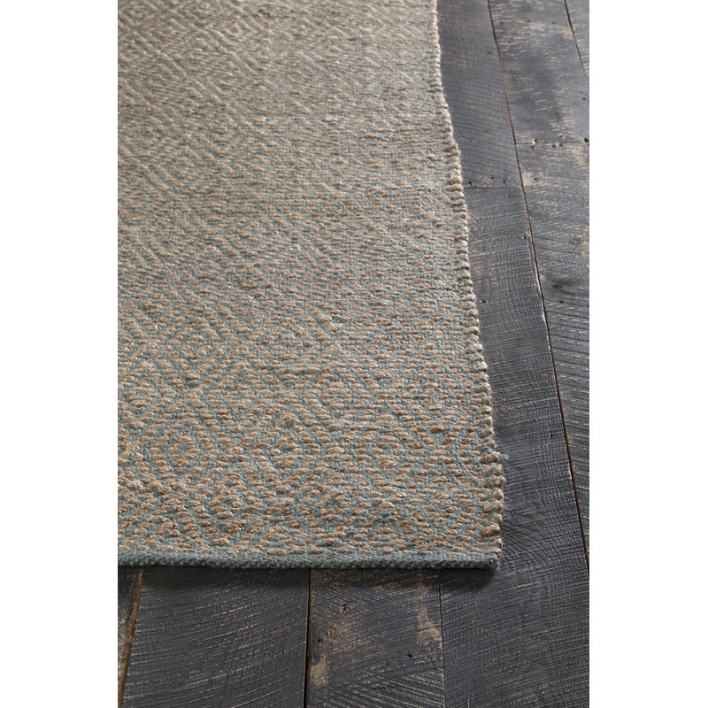 Grecco Handmade Jute Geometric Area Rug, Rectangle 5' x 7'6"