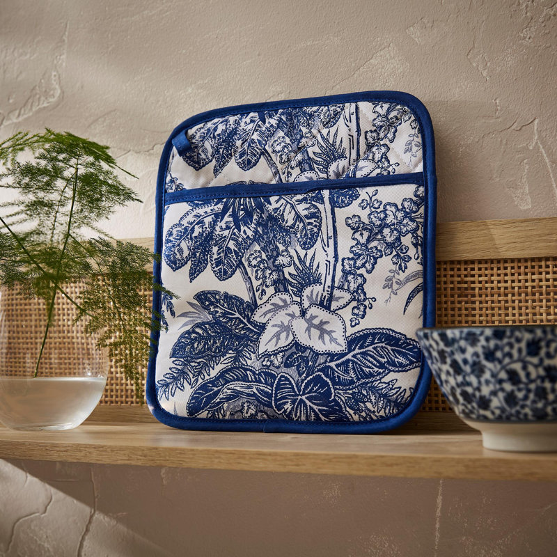 Ulster Weavers Willow Toile Floral 100% Cotton Potholder