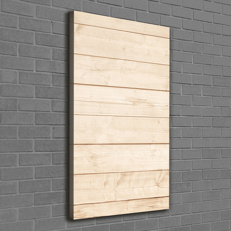 Wooden Background - Wrapped Canvas Print